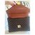 Vintage leather and canvas Louis Vuitton briefcase Brown - view 2