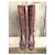 Botas Prada de cuero marrón Castaño - vista 4