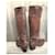 Botas Prada de cuero marrón Castaño - vista 5