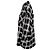 Camicia oversize a quadri glitter Amiri - '10s Nero - vista 2