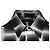 Camicia oversize a quadri glitter Amiri - '10s Nero - vista 6