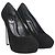 Rene Caovilla Pumps con plateau René Caovilla in suede nero - vista 4