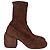 Stivaletti Dries Van Noten 65 in suede marrone
