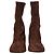 Stivaletti Dries Van Noten 65 in suede marrone - vista 2
