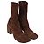Stivaletti Dries Van Noten 65 in suede marrone - vista 4