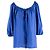 Blumarine gerafftes Halsoberteil - 10er Jahre Blau