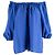 Blumarine gerafftes Halsoberteil - 10er Jahre Blau - Ansicht 2