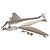 Spilla Aeroplano Krizia Argento Metallico