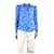 Autre Marque Blue floral silk blouse - size UK 8  ref.2092400