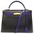 Hermès Borsa Hermes Kelly 32 in pelle box calf Nero Blu