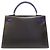 Hermès Borsa Hermes Kelly 32 in pelle box calf Nero Blu - vista 2