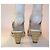 Sandales Balmain en cuir beige taille 37 - vue 3