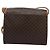 Céline Borsa a spalla in tela Macadam CELINE in pelle PVC marrone oro Auth EC038 D'oro - vista 2