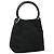 Borsa a mano in tela nera Salvatore Ferragamo Auth KD096 Nero