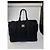 Borsa da viaggio vintage Courreges Paris Weekender nera e marrone - vista 5