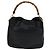 Bolso de mano de cuero GUCCI Bamboo 2 vías negro dorado 001 2113 1638 Auth KD087 - vista 13