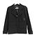Chanel Cruise 2017 17C Schwarze Tweed Camelia Pin Jacke