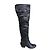Botas Altas Les Petites de Cuero Negro