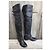 Botas Altas Les Petites de Cuero Negro - vista 2