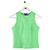 Stouls Top de cuero verde