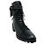 Alexandre Birman Black Studded Lace Up Evelyn Flat Boots