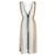 Gestreiftes Midi-Längen-Kleid von Sandro aus mehrfarbigem Polyester Mehrfarben