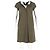 Vestido Mini Luisa en Nylon Verde Oliva de Diane Von Furstenberg - vista 4