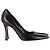 Pumps a punta quadrata Christian Dior in pelle nera Nero