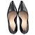 Pumps a punta quadrata Christian Dior in pelle nera Nero - vista 3
