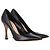 Pumps a punta quadrata Christian Dior in pelle nera Nero - vista 4