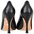 Pumps a punta quadrata Christian Dior in pelle nera Nero - vista 5