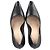 Pumps a punta quadrata Christian Dior in pelle nera Nero - vista 9