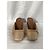 Autre Marque Mule a punta quadrata Carmen 45mm in rafia beige di Malone Souliers - vista 11
