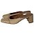 Autre Marque Mule a punta quadrata Carmen 45mm in rafia beige di Malone Souliers - vista 3
