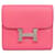 Billetera compacta con doblez Constance de Hermès Rosa