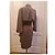 Thierry Mugler Wickelkleid Mokka Braun - Ansicht 2