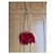 Clutch de plumas Stuart Weitzman roja - vista 5