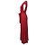 Vestido Crepe Joseph Romy en Viscosa Roja - vista 2