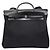 Borsa Hermès Herbag 2 in 1 in tela Nero - vista 2