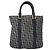 Borsa a mano in tela Trotter Christian Dior blu navy oro Auth bs22777 D'oro - vista 13