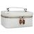 GUCCI Bamboo Vanity Pouch Lackleder Weiß 032 1956 0151 Auth fm4397
