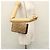 Borsa a spalla in tela Trotter Christian Dior marrone oro Auth BD118 D'oro - vista 25
