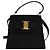 Borsa a mano Vala in suede 2 in 1 nera e oro Auth BA373 di Salvatore Ferragamo Nero D'oro - vista 13