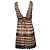 Abito zig zag Missoni in beige e nero - vista 2