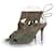 Aquazzura, Kakhi green sexy thing cutout suede sandals Brown  ref.2095377