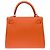 Hermès Sac HERMES Kelly 25 en Cuir Orange - 102578 - vue 4