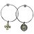 Particolari orecchini cerchio vintage DOLCE & GABBANA Argento