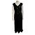 Laurèl Atemberaubendes schwarzes Maxikleid aus Viskose-Chiffon