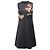 Vestido mini A-line de algodón negro con aplique de mariposa RED Valentino