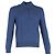 Polo Ralph Lauren Pullover mit Stehkragen und langen Ärmeln aus blauer Baumwolle